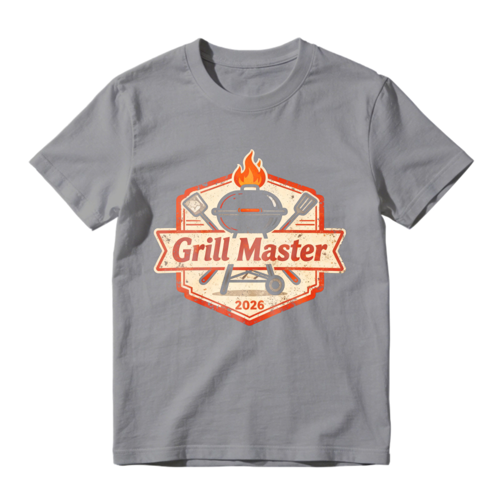 Grill Master 2026 Barbecue Flame Grill Spatula Vintage Badge Unisex Classic T-shirt