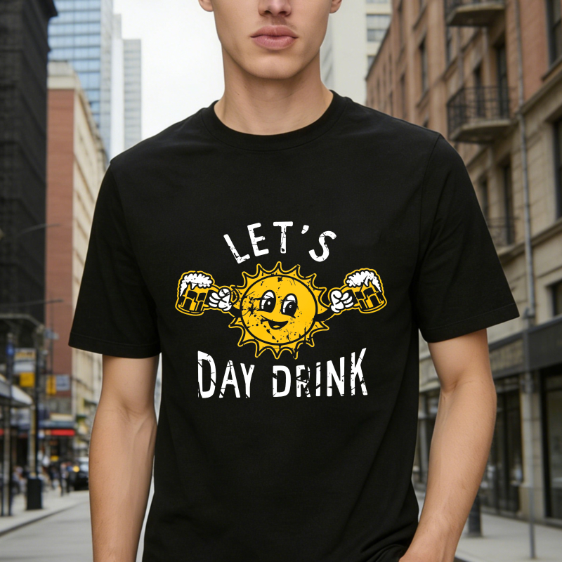 Sun With Beer Mugs Let's Day Drink Unisex Classic T-shirt