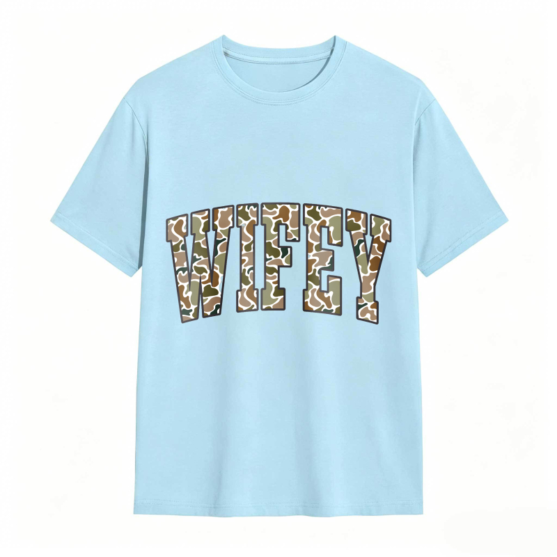 Comfort Colors Camouflage Wifey Shirt