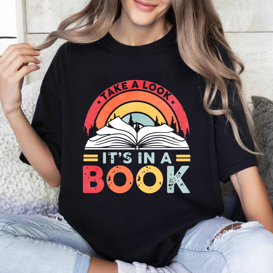 Wardrobecart Take A Look Its In A Book Tshirt