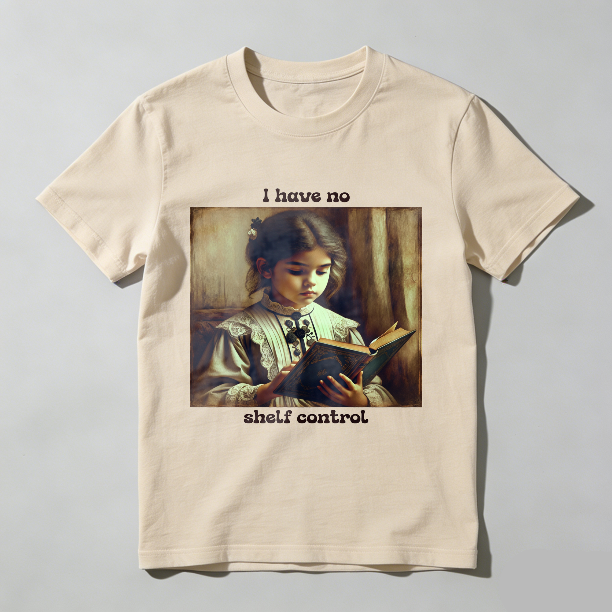 Wardrobecart Girl Reading Book I Have No Shelf Control Unisex Classic T-shirt