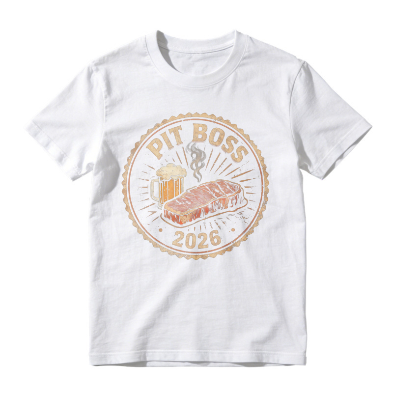 Pit Boss 2026 Grilled Steak And Beer Badge Unisex Classic T-shirt