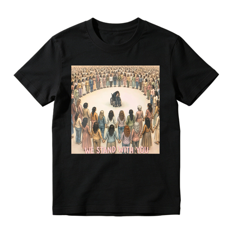 We Stand With You Wheelchair Support Circle Unisex Classic T-shirt