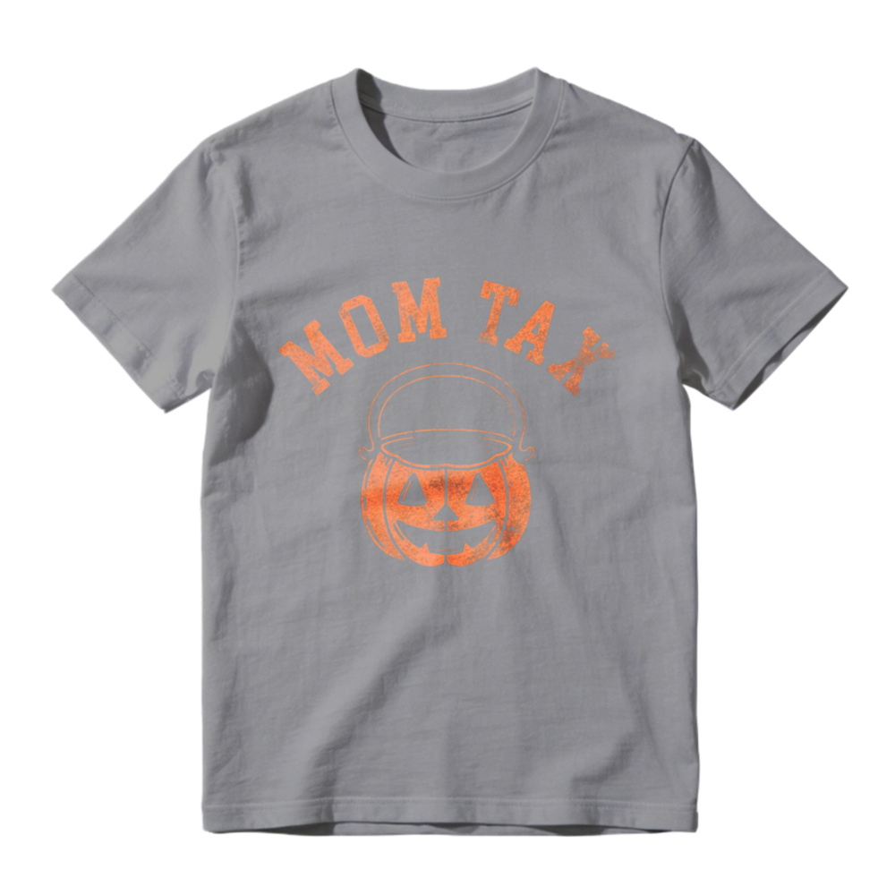 Mom Tax Halloween Pumpkin Bucket Graphic T-shirt