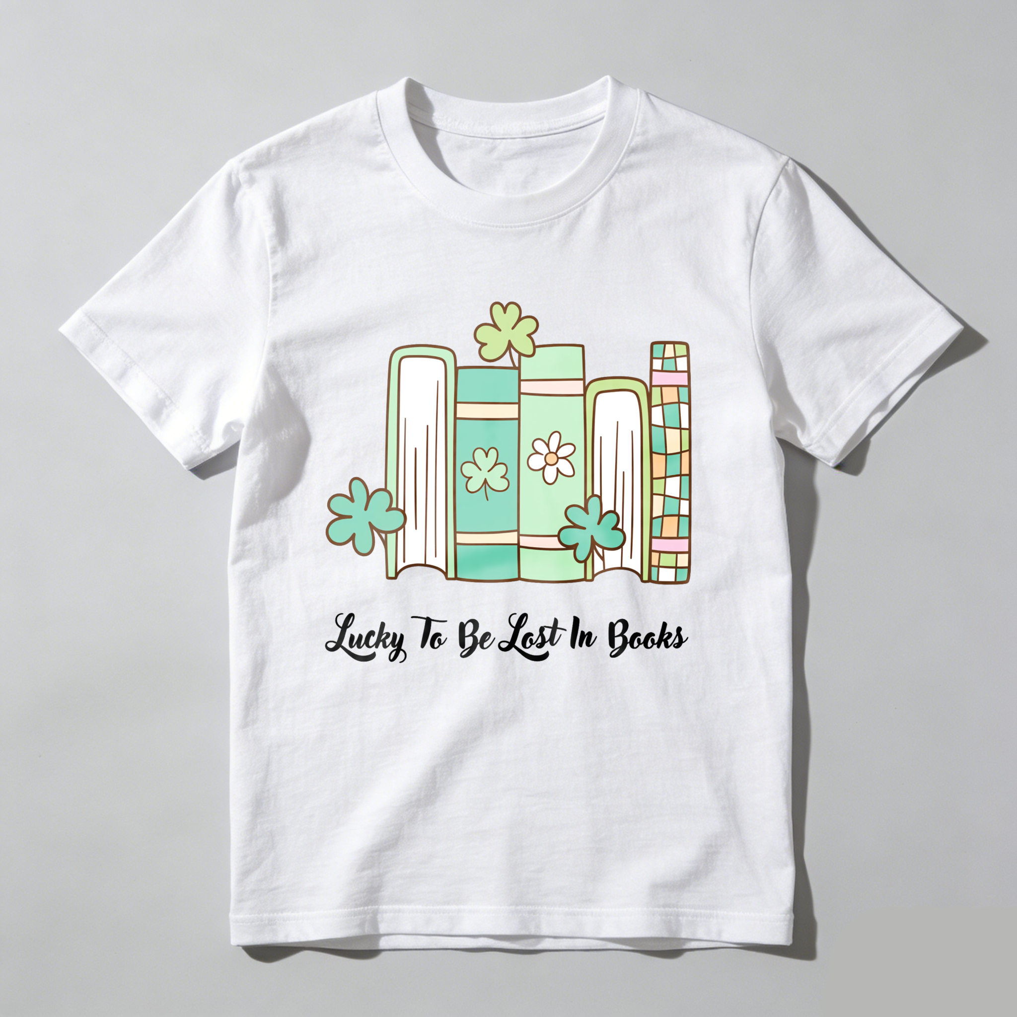 WardrobecartBooks With Flowers And Text tshirt