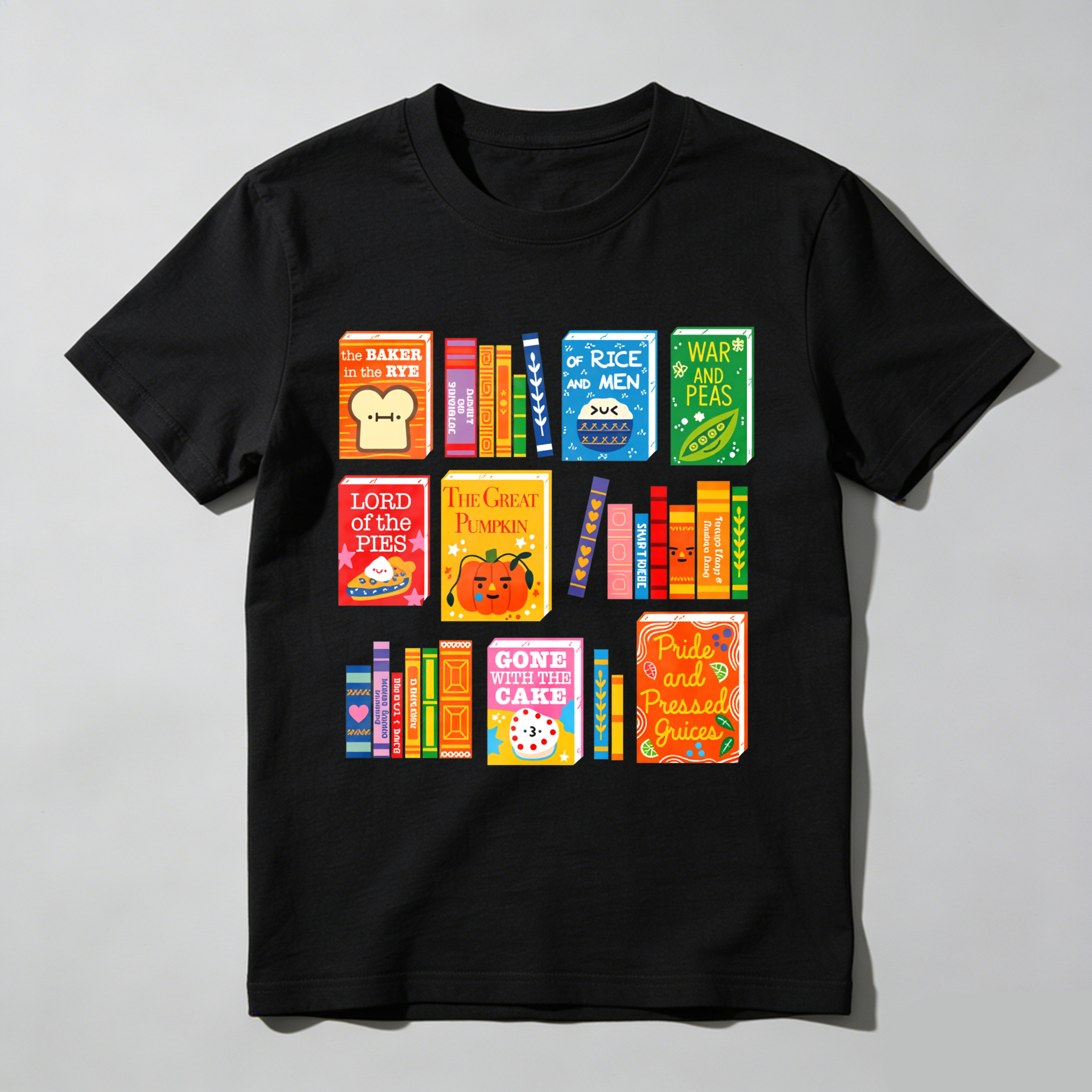 Wardrobecart Book Spine Designs With Playful Titles Tshirt