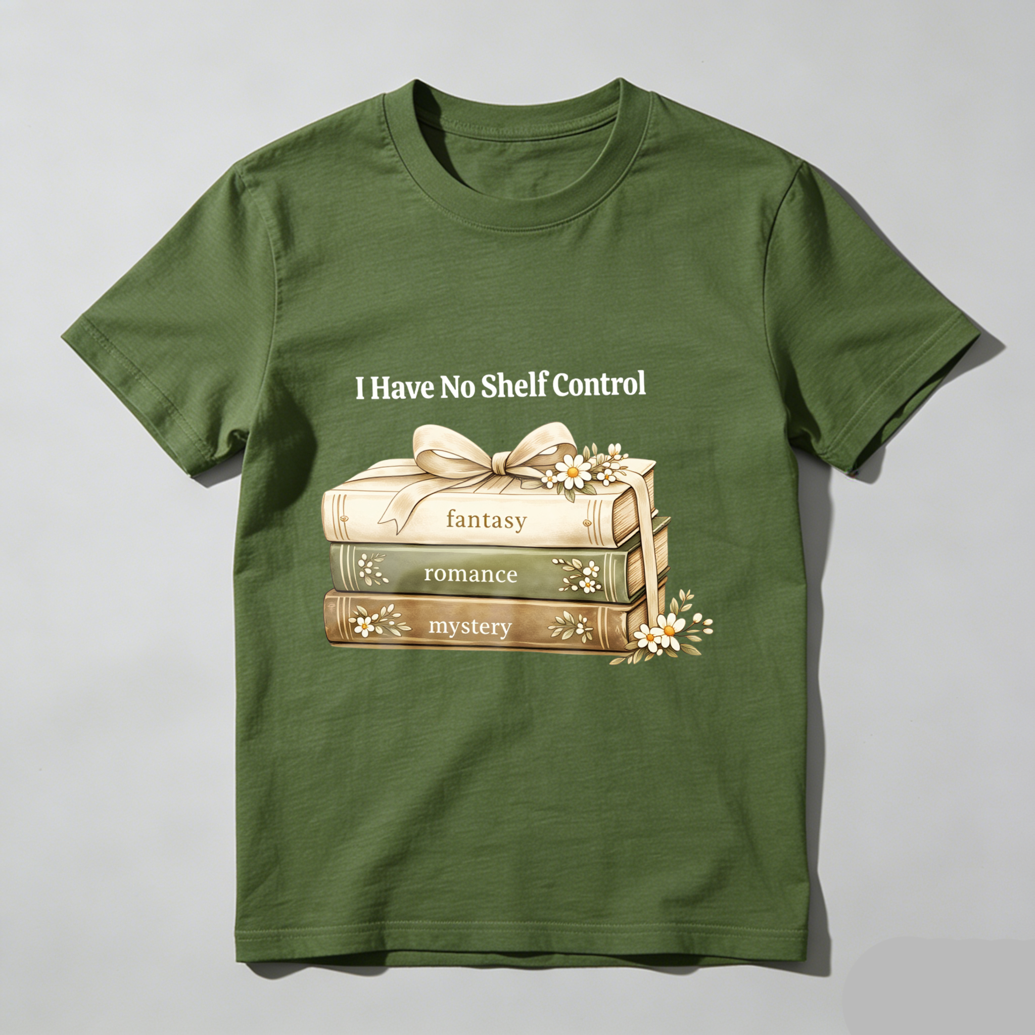 Wardrobecart Stacked Books Fantasy Romance Mystery I Have No Shelf Control Unisex Classic T-shirt