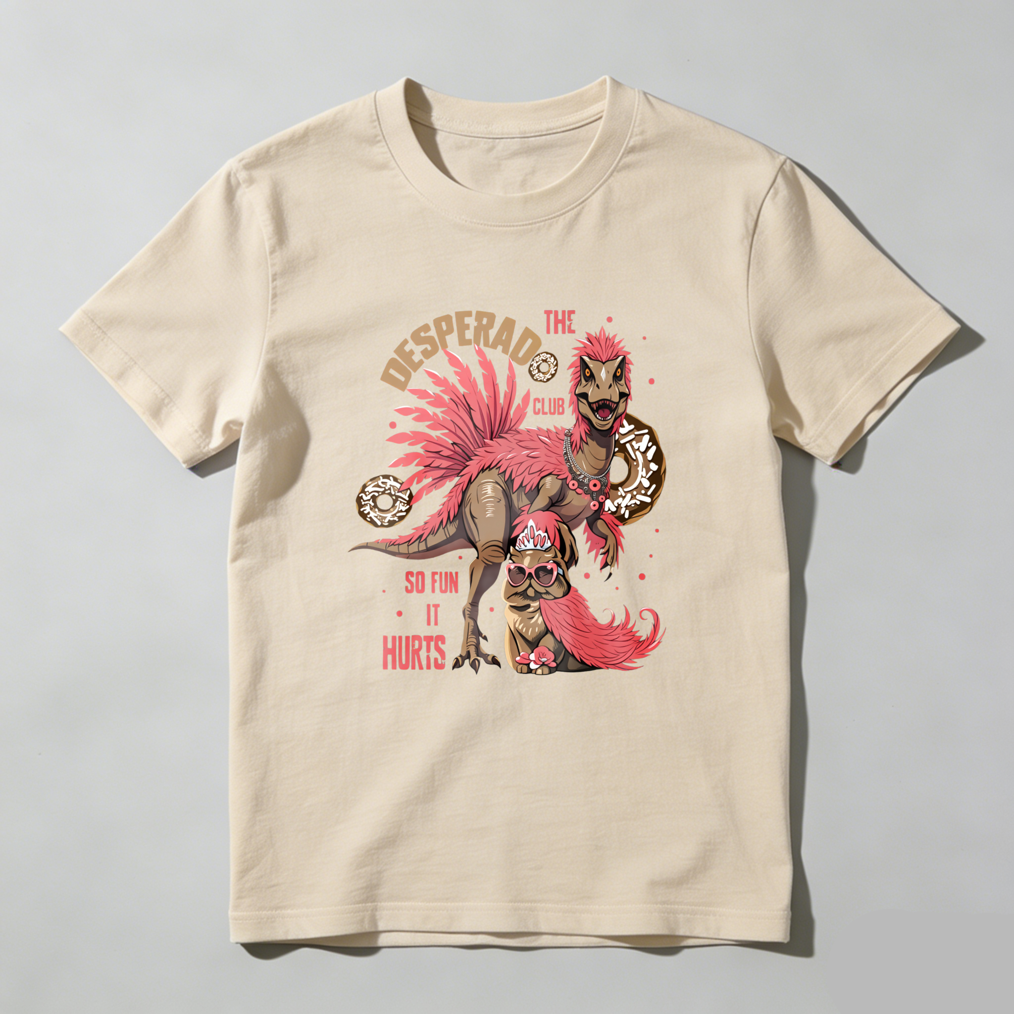 Wardrobecart The Desperado Club Dinosaur With Donuts Tshirt