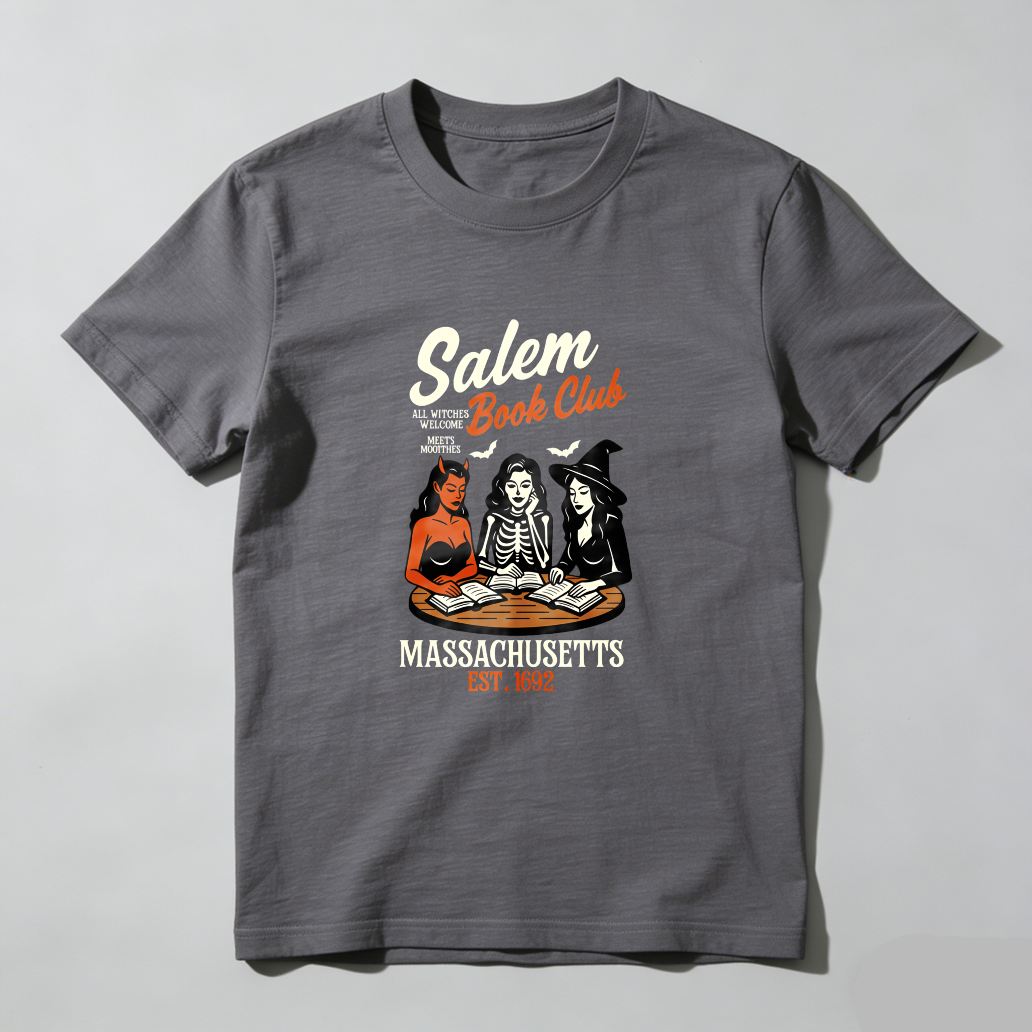 Wardrobecart Salem Book Club Massachusetts Est 1692 Tshirt