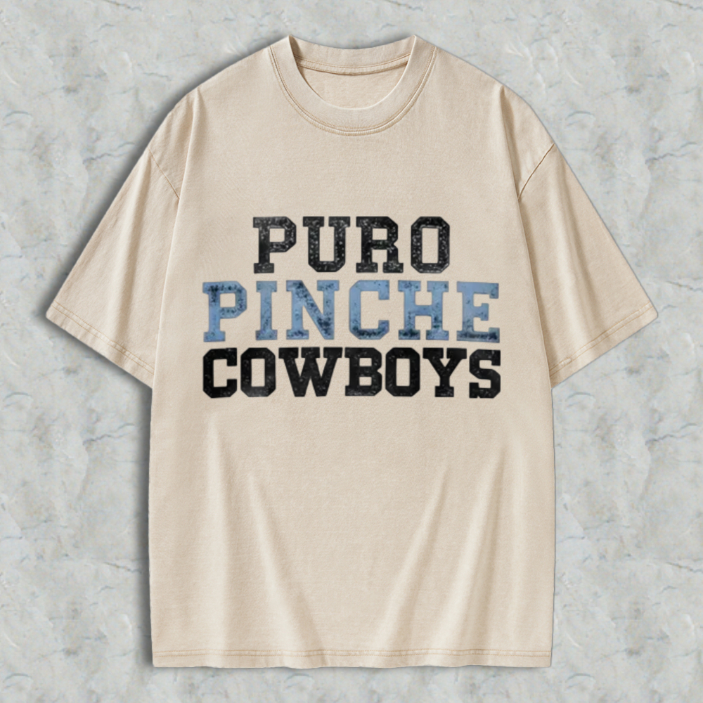 Puro Pinche Cowboys Men's Washed T-shirt