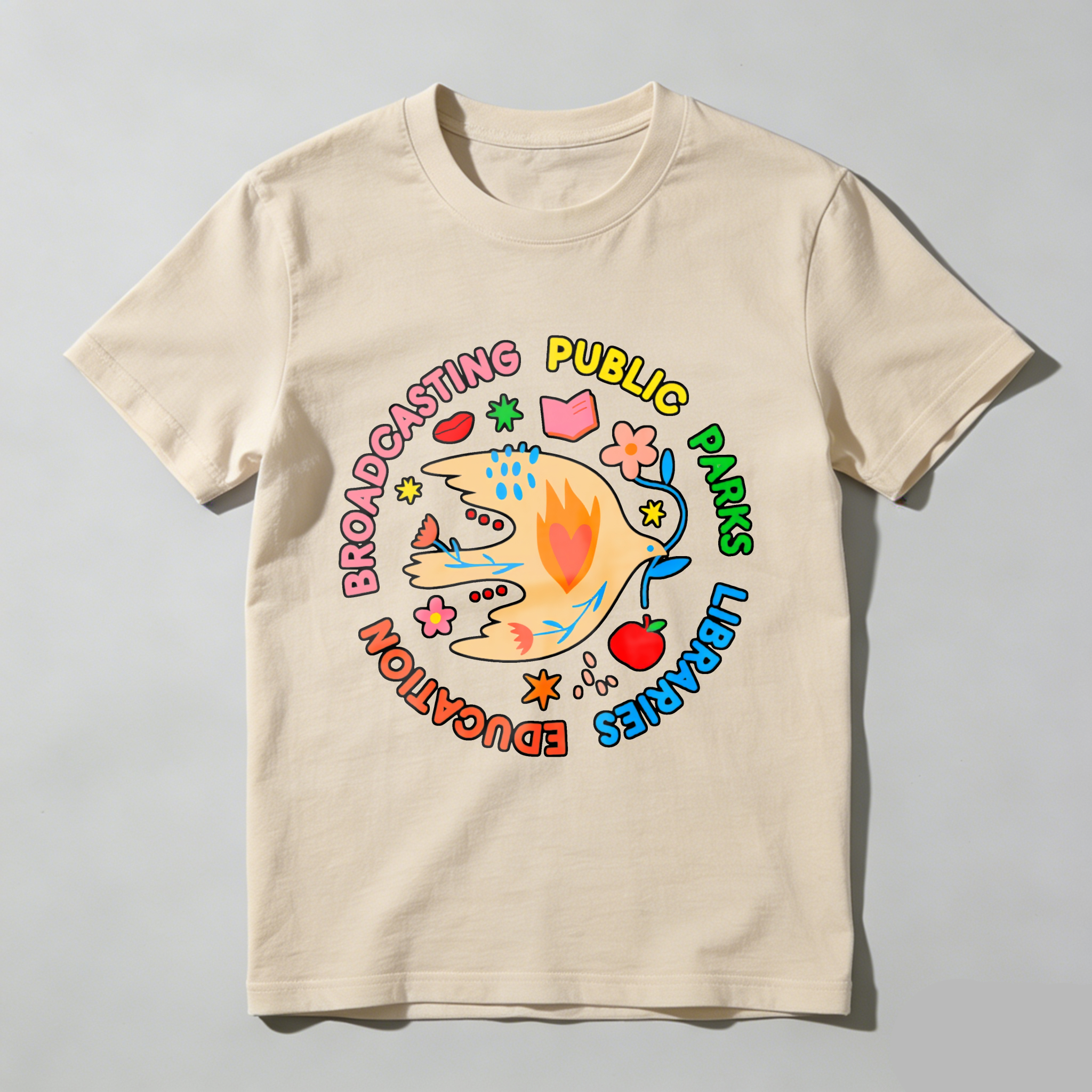 Wardrobecart Broadcasting Public Parks Libraries Education Tshirt