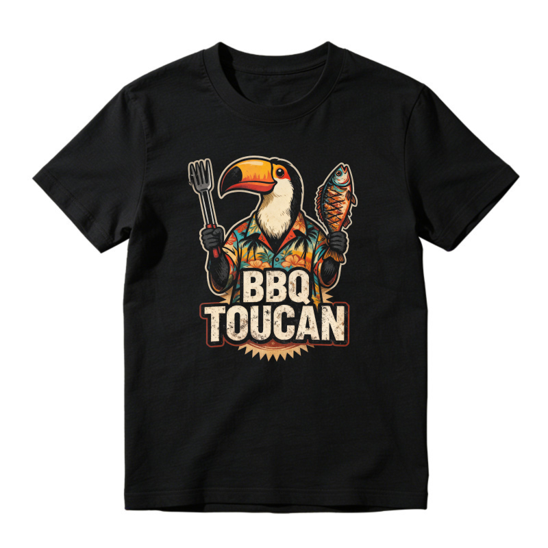 Bbq Toucan With Fork And Fish Unisex Classic T Shirt