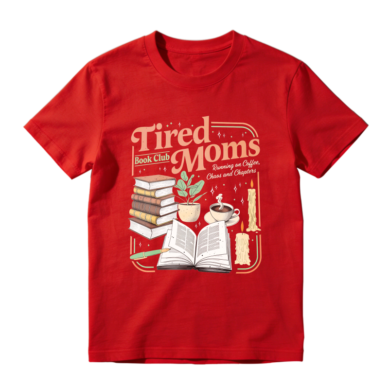 Wardrobecart Tired Moms Book Club With Books Coffee And Plants Unisex Classic T-shirt
