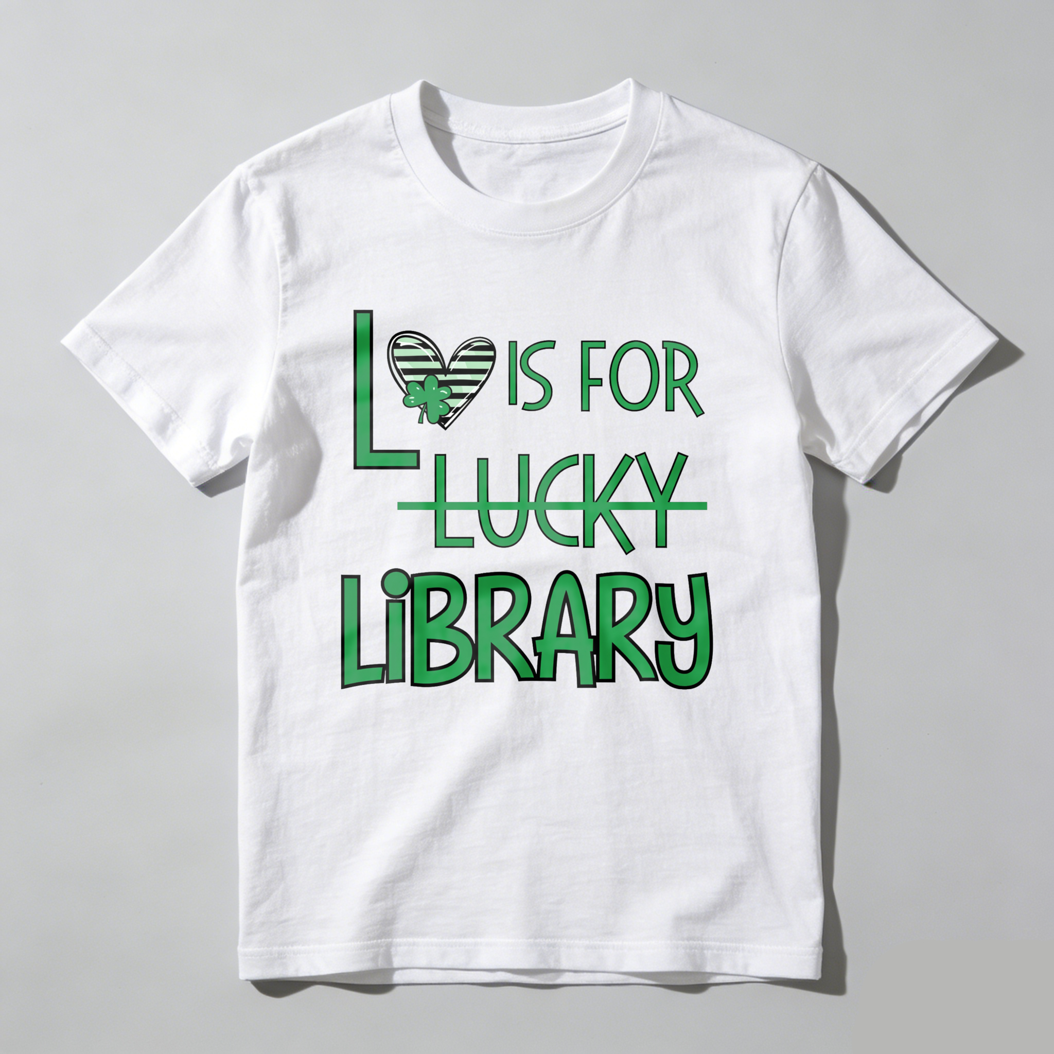 WardrobecartL Is For Lucky Library tshirt