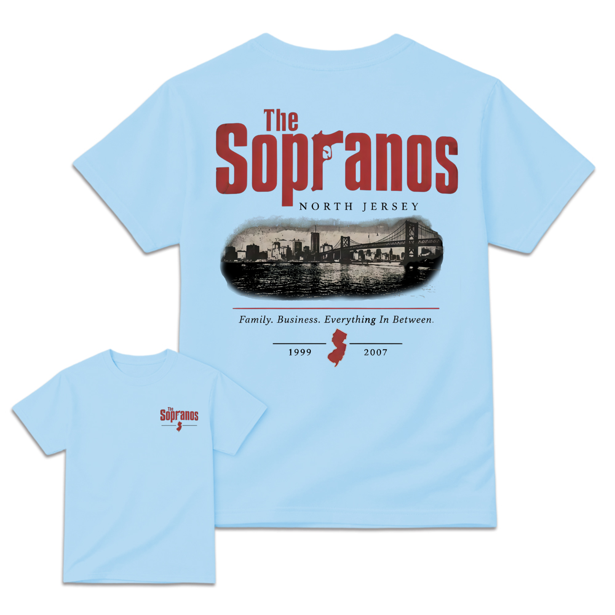 The Sopranos New Jersey Skyline Aesthetic T-Shirt
