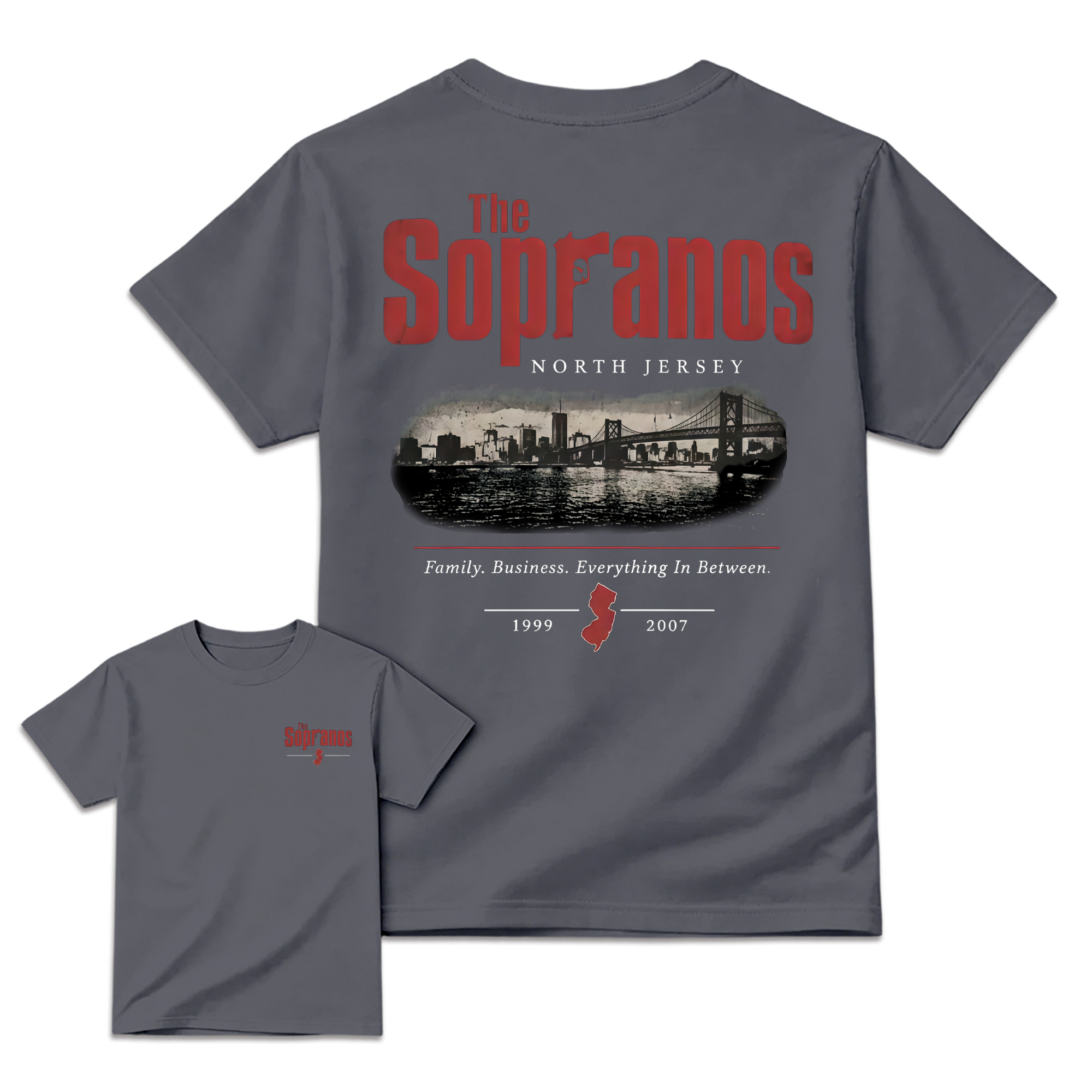 The Sopranos New Jersey Skyline Aesthetic T-Shirt