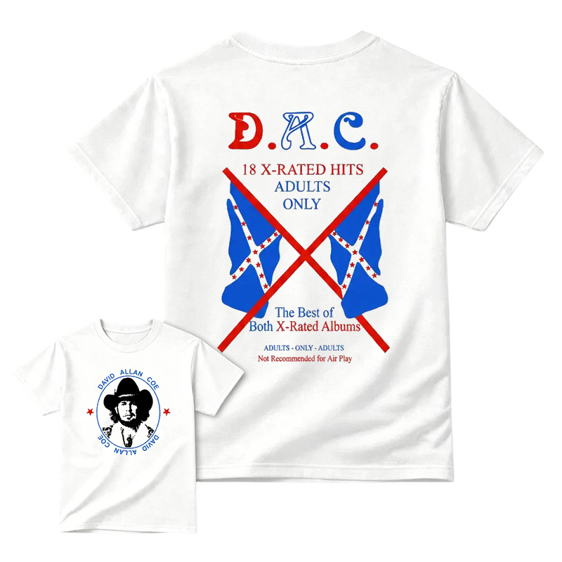 DAC 18 X-Rated Hits Outlaw Country Music T-shirt