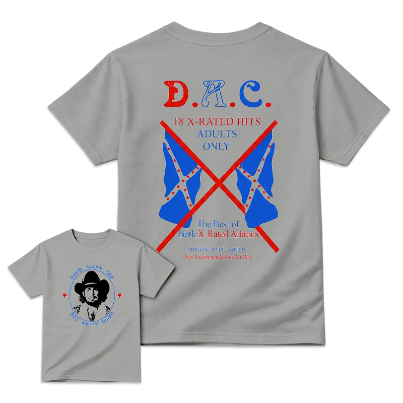 DAC 18 X-Rated Hits Outlaw Country Music T-shirt