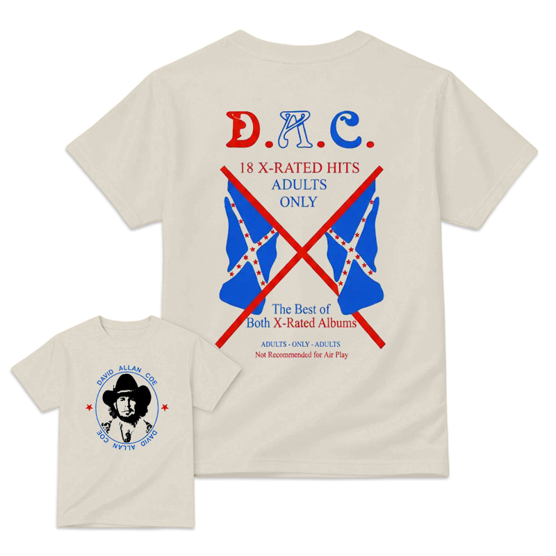 DAC 18 X-Rated Hits Outlaw Country Music T-shirt