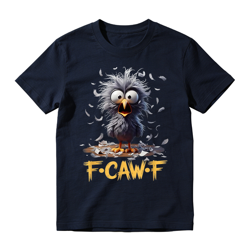 F-CAW-F Cute Cartoon Humor Graphic Tee