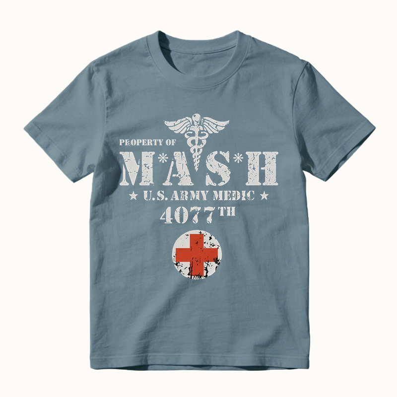 MASH Army Medic Graphic T-Shirt, 4077th Vintage Military Tee, Veteran Appreciation Gift