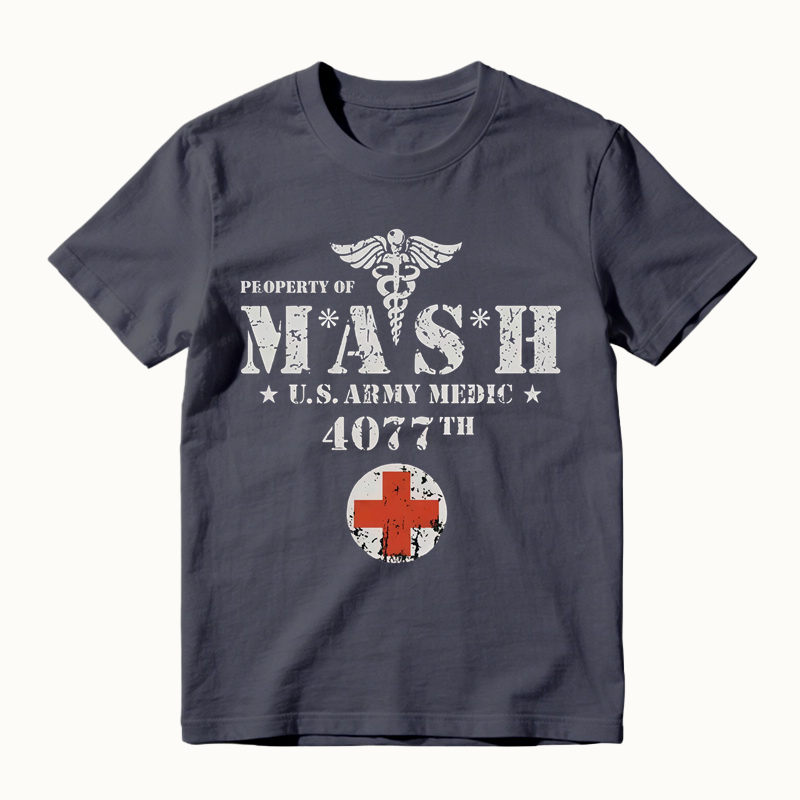 MASH Army Medic Graphic T-Shirt, 4077th Vintage Military Tee, Veteran Appreciation Gift