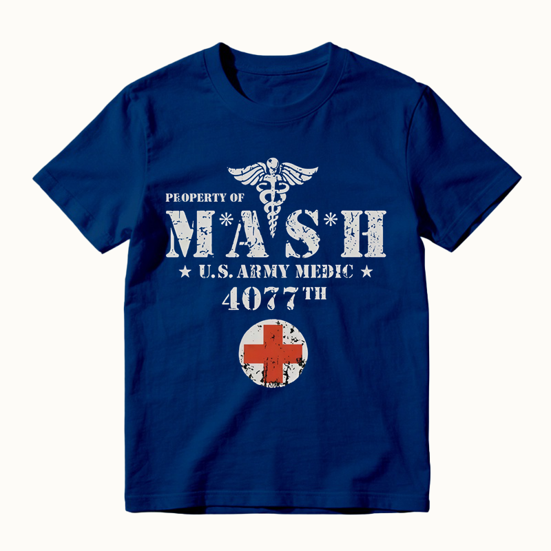 MASH Army Medic Graphic T-Shirt, 4077th Vintage Military Tee, Veteran Appreciation Gift