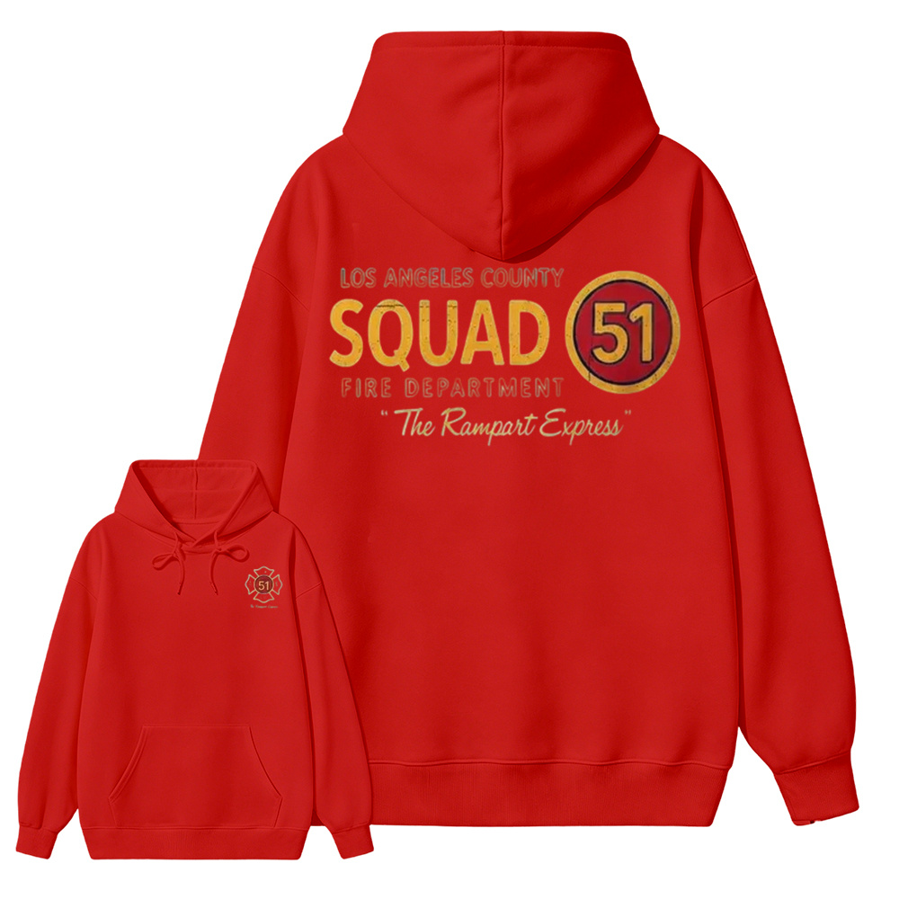 Los Angeles County Squad 51 Fire Department Hoodie