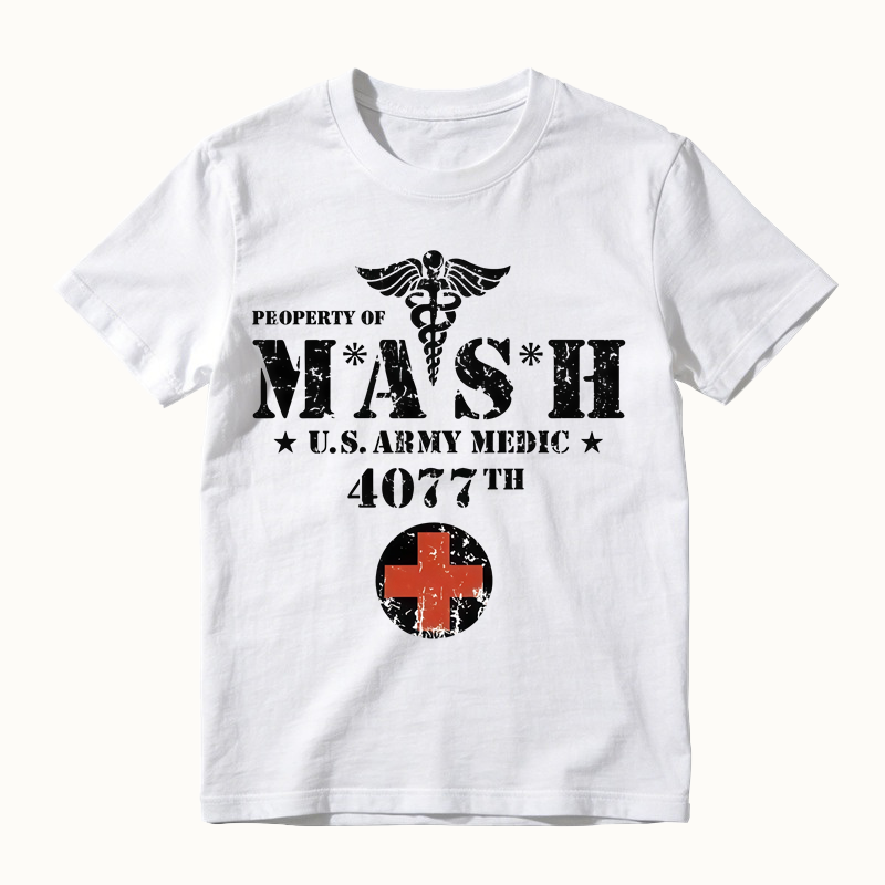MASH Army Medic Graphic T-Shirt, 4077th Vintage Military Tee, Veteran Appreciation Gift
