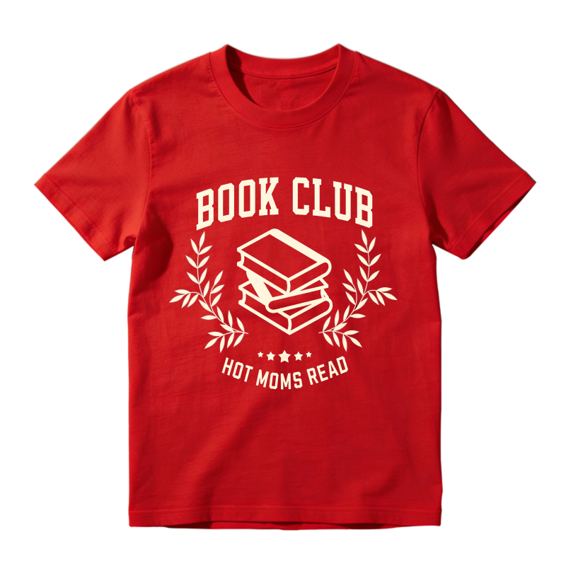 Wardrobecart Book Club With Books And Laurel Wreath Design Unisex Classic T-shirt