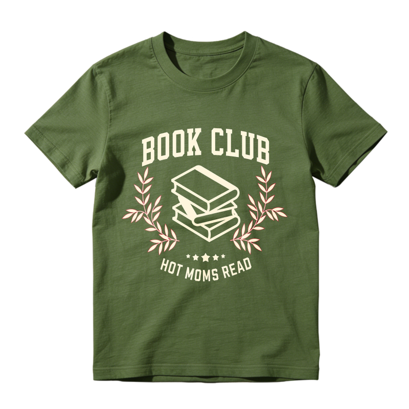 Wardrobecart Book Club With Books And Laurel Wreath Design Unisex Classic T-shirt