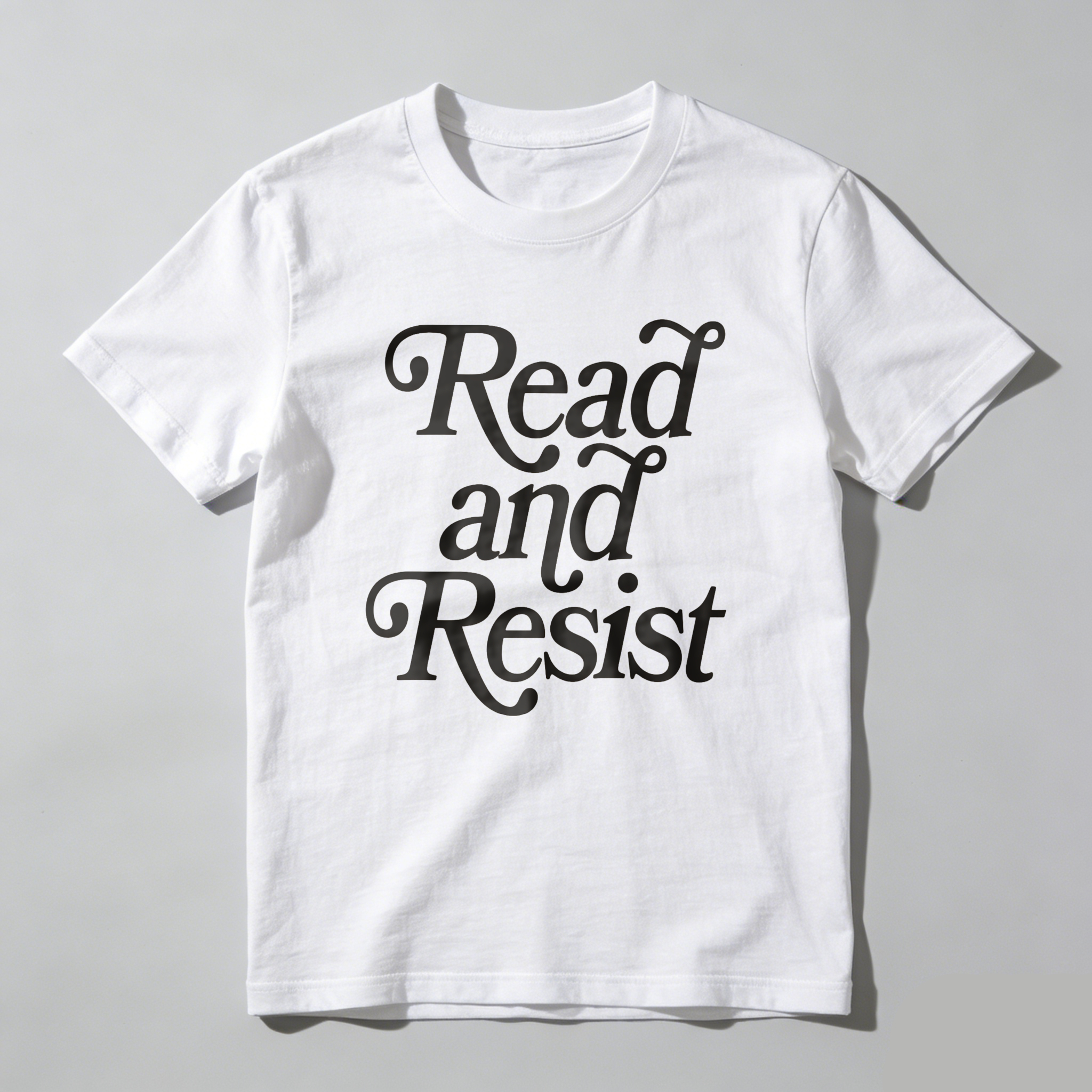 Wardrobecart Read And Resist Tshirt 100% cotton