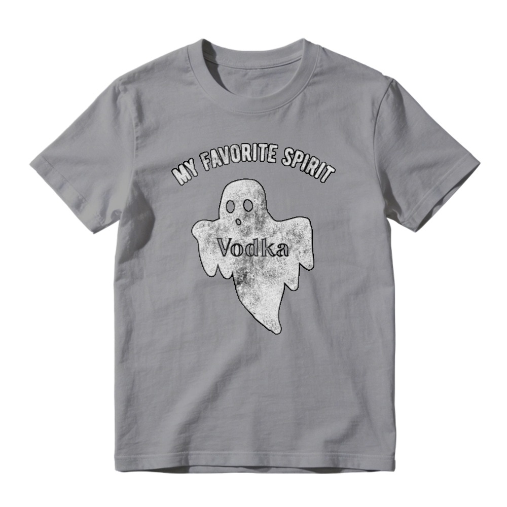 My Favorite Spirit Vodka Ghost Halloween Funny Graphic T-shirt