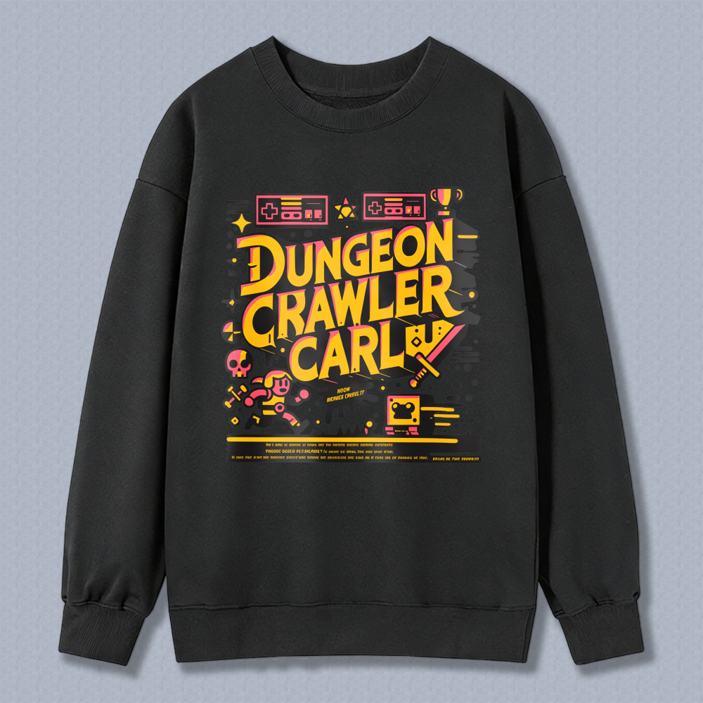 Wardrobecart Dungeon Crawler Carl Pixel Art Design Unisex Classic Sweatshirt