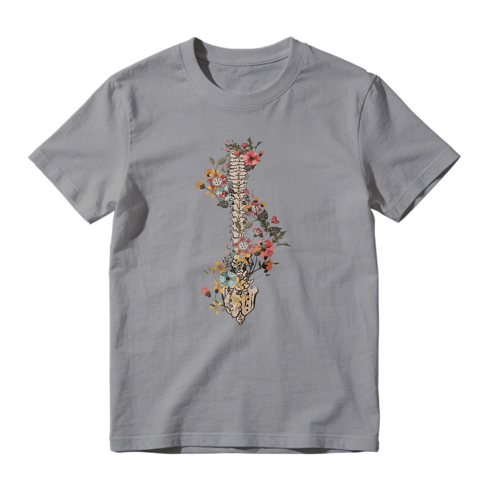 Floral Spine Skeleton Art, Unisex Classic T-shirt