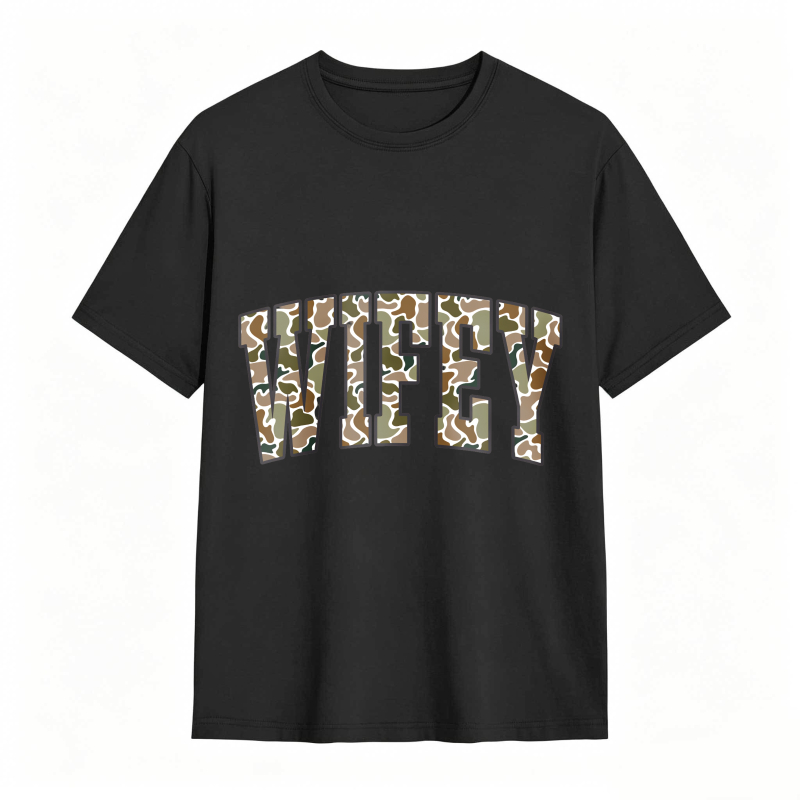 Comfort Colors Camouflage Wifey Shirt