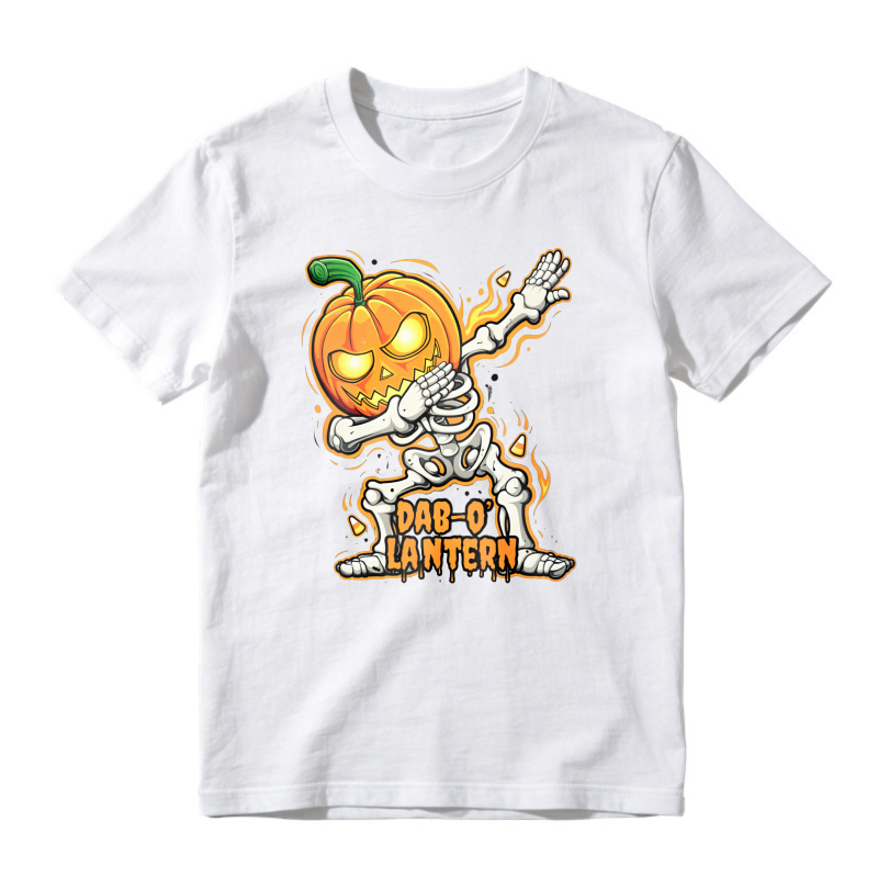 Dabbing Skeleton Pumpkin Head Dab O Lantern Halloween, Unisex Classic T-shirt