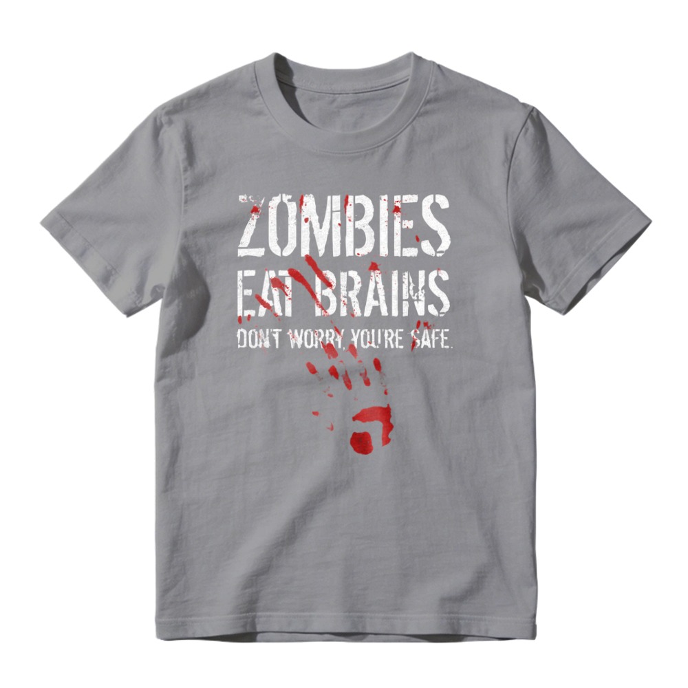 Zombies Eat Brains Dont Worry Youre Safe Funny Horror Graphic T-shirt