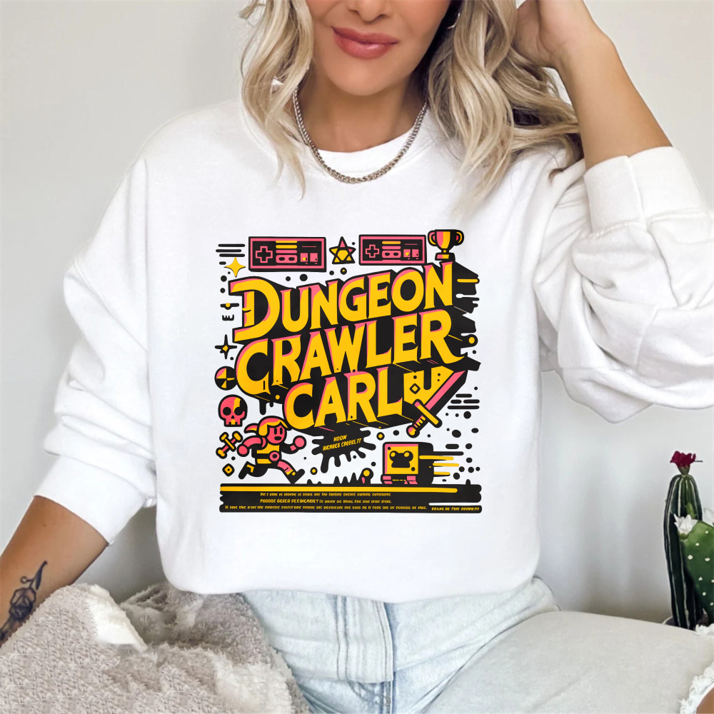 Wardrobecart Dungeon Crawler Carl Pixel Art Design Unisex Classic Sweatshirt