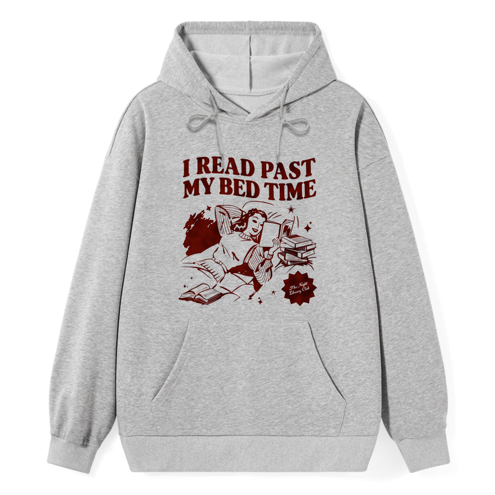 Wardrobecart Reading Past Bedtime With Books And Stars Unisex Classic Hoodie