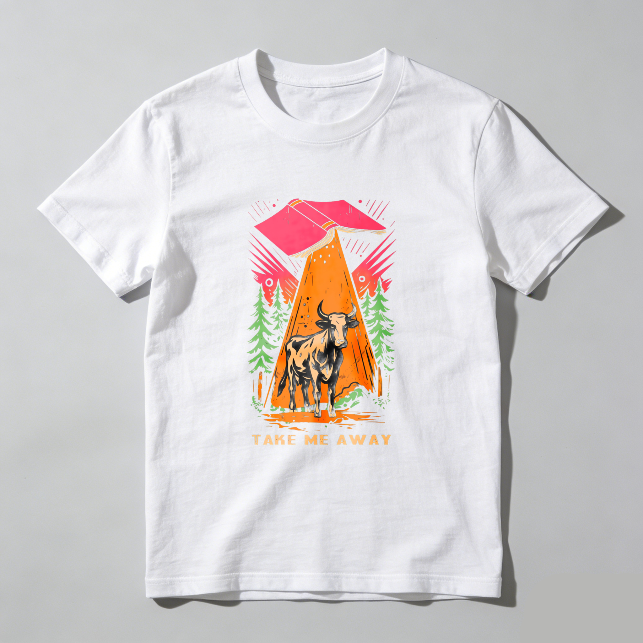 Wardrobecart Mountain Bull Forest Sunset Adventure Take Me Away Tshirt