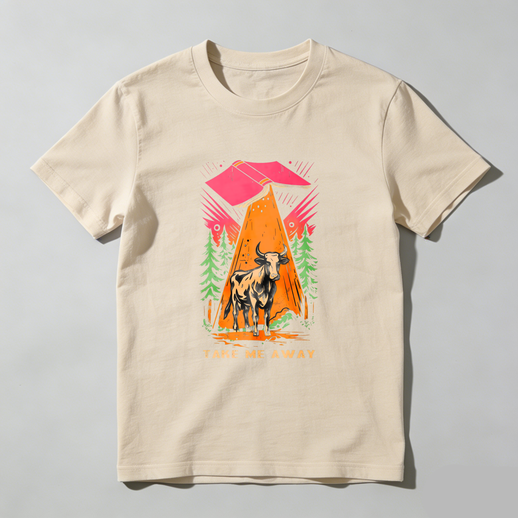 Wardrobecart Mountain Bull Forest Sunset Adventure Take Me Away Tshirt