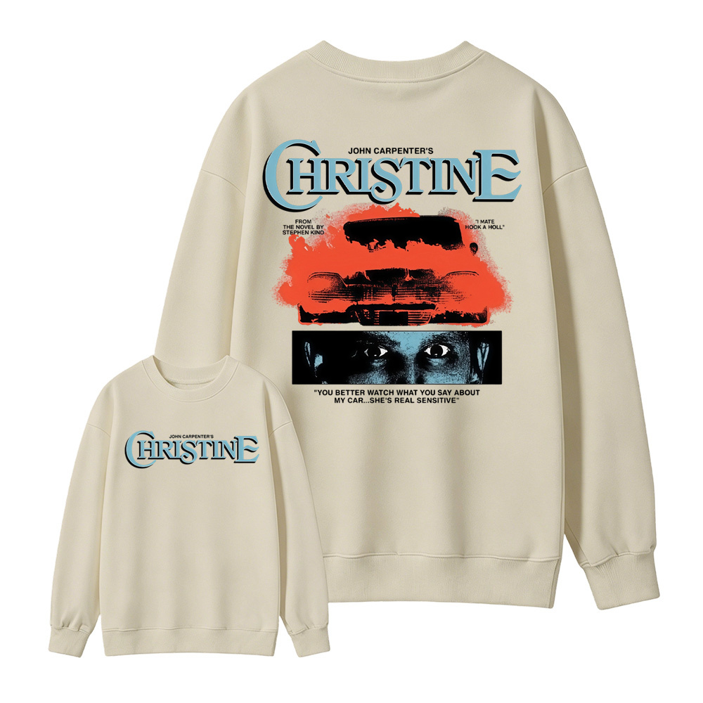 Christ1ne Inspired Retro Car Horror Movie Graphic Sweatshirt