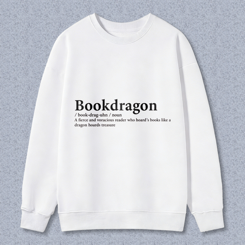 Wardrobecart Bookdragon Definition Unisex Classic Sweatshirt