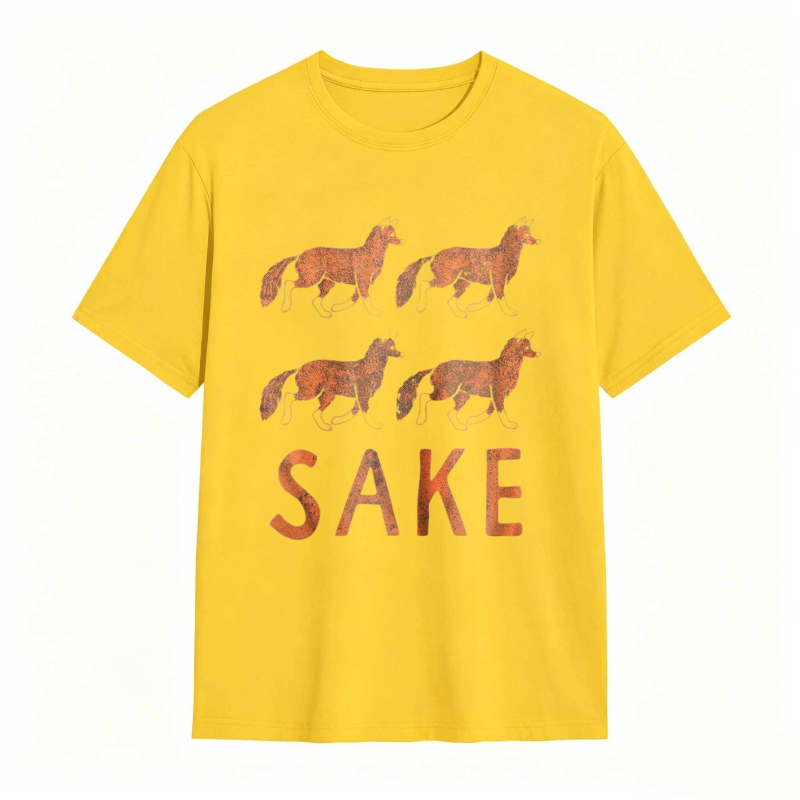 Four Fox Sake Funny Graphic Novelty Tee