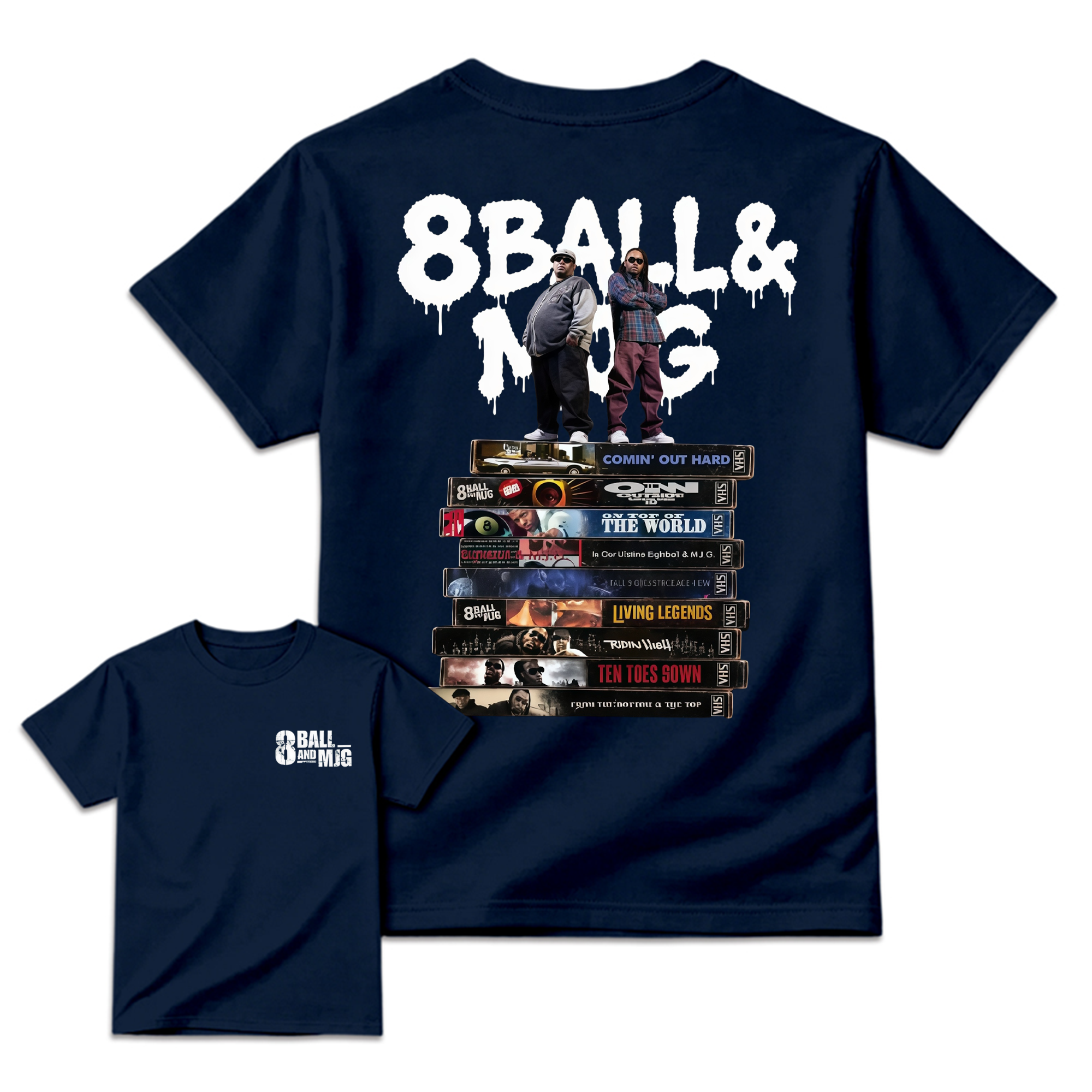 Vintage 8Ball & MJG Album Hip Hop Music Band Shirt