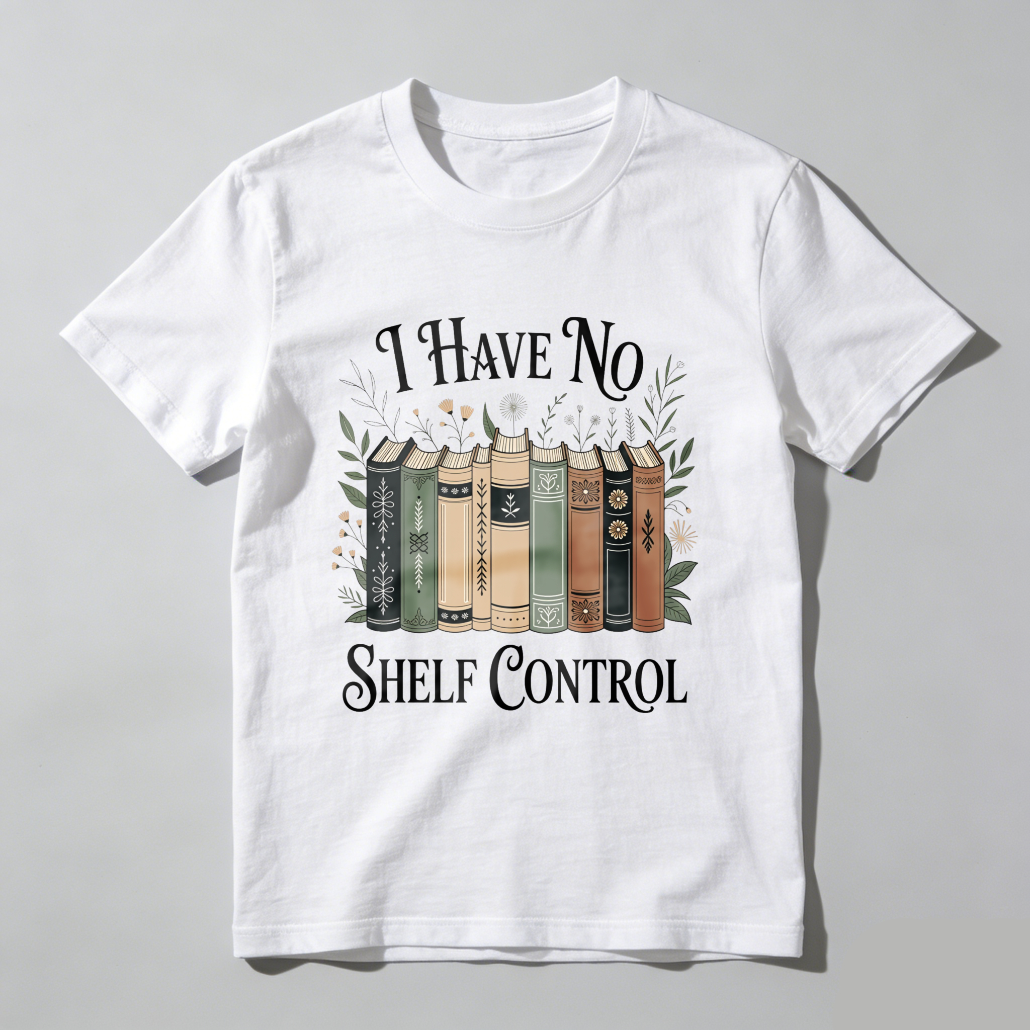 Wardrobecart I Have No Shelf Control Book Stack Design Unisex Classic T-shirt