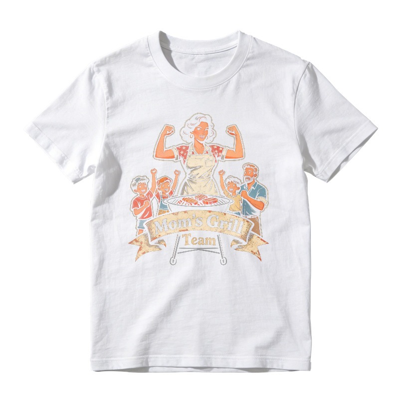 Mom S Grill Team Retro Family Barbecue Unisex Classic T-shirt