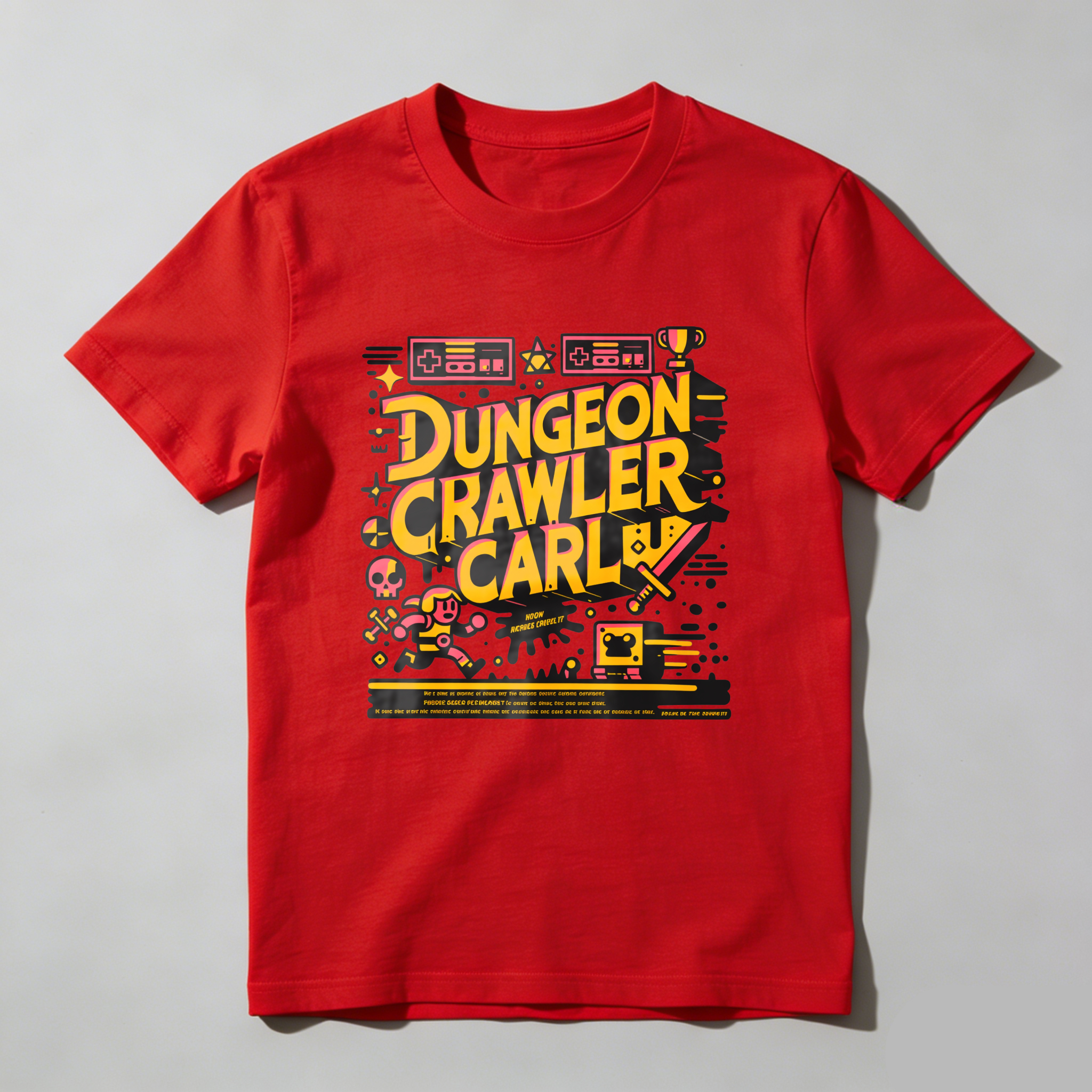 Wardrobecart Dungeon Crawler Carl Game Art Design tshirt