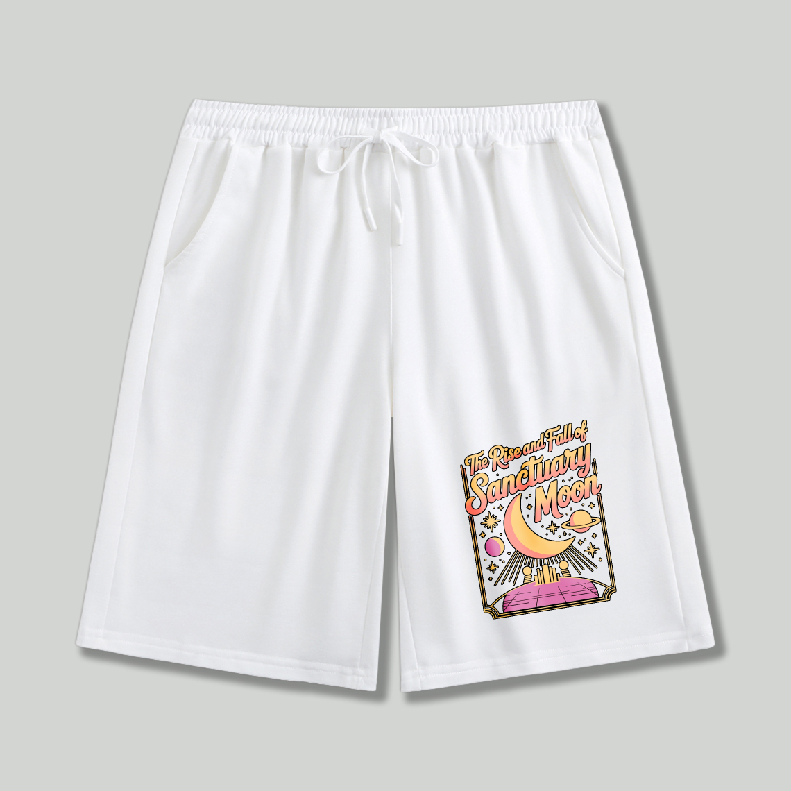 Wardrobecart The Rise And Fall Of Sanctuary Moon Graphic Shorts